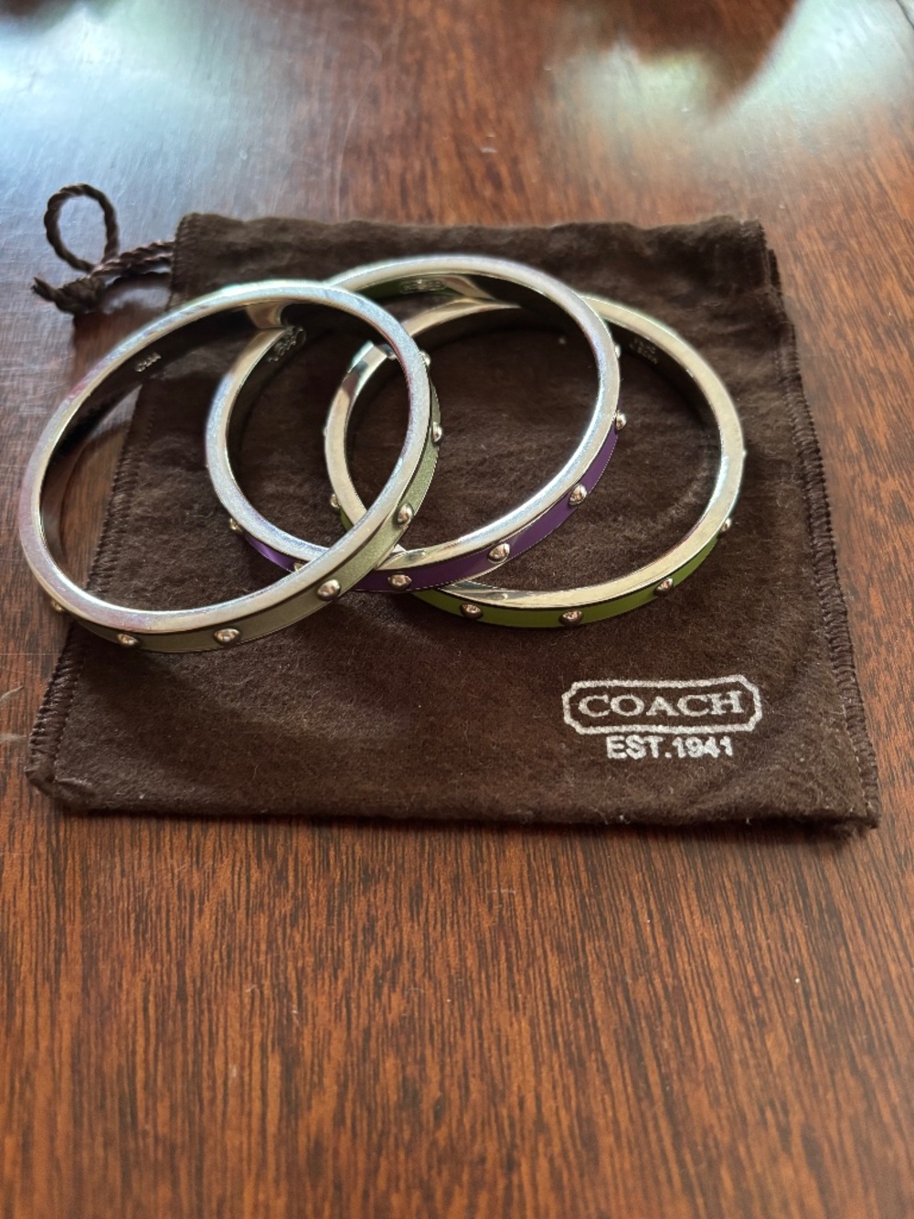3 Coach Bangles